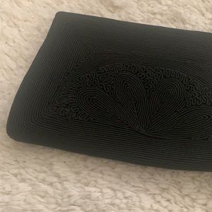 VINTAGE 40s Corde Black Clutch